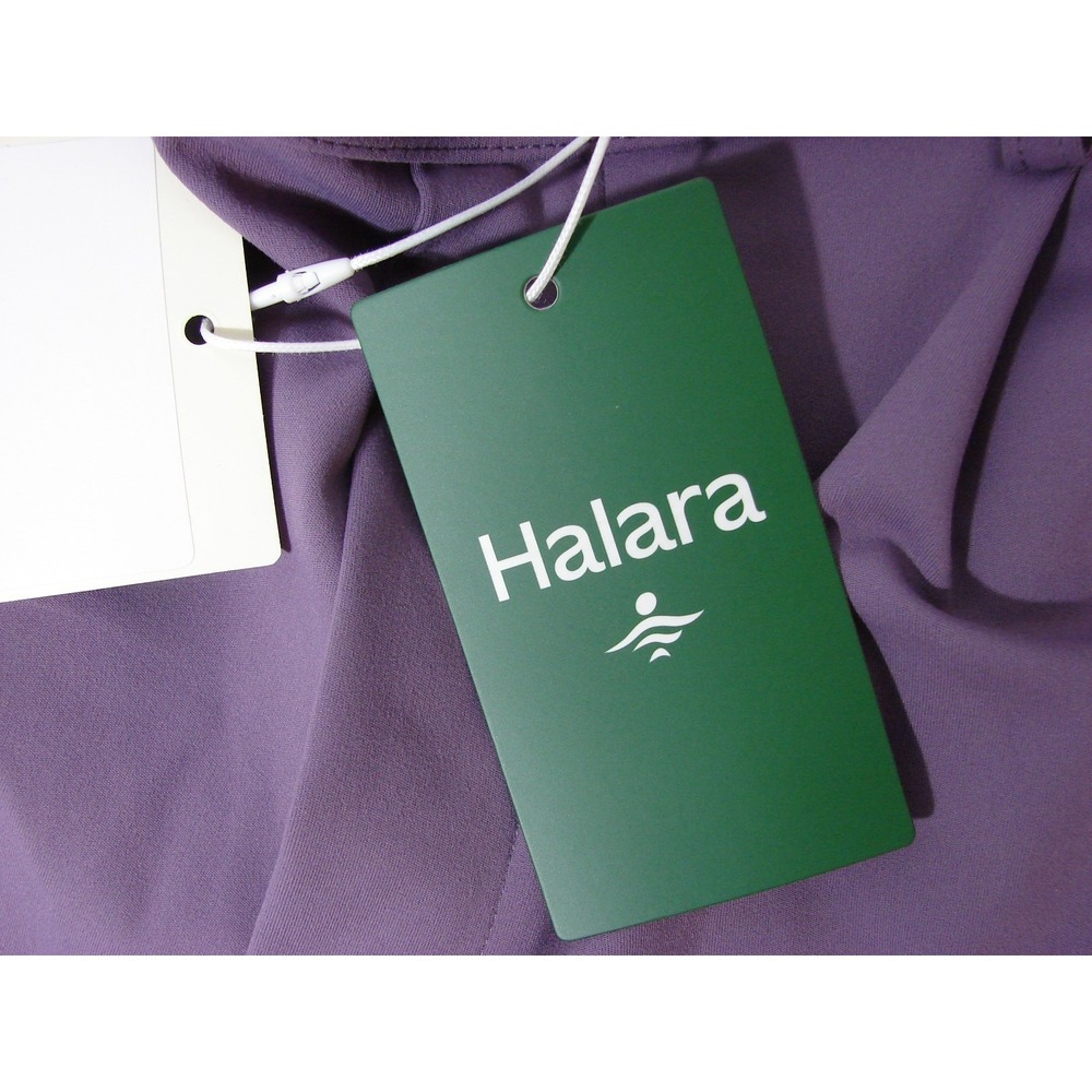New Halara Flex DayStretch High Waist Pocket Wide Straight Leg Work Pants Purple - Picture 11 of 11